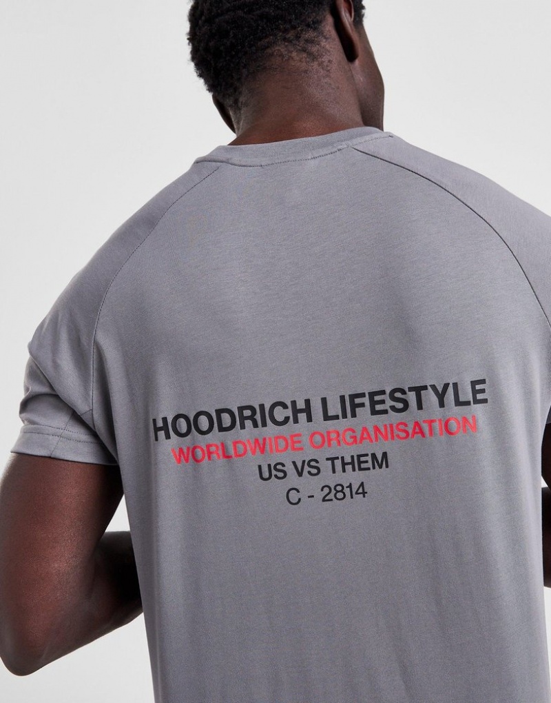 Grey Hoodrich Cycle T-Shirt T-shirts | YGO-487605