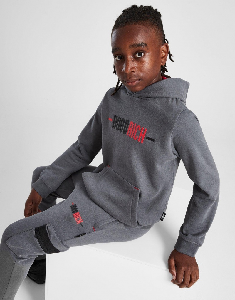 Grey Hoodrich Deflect Overhead Hoodie Junior Hoodies | RGCIHEP-91