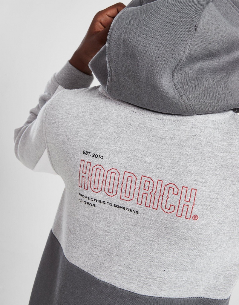 Grey Hoodrich Expand Overhead Cargo Hoodie Junior Hoodies | EBIGUQZ-62