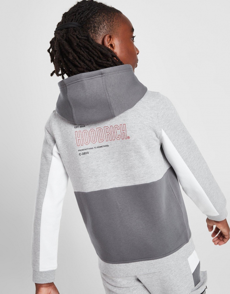 Grey Hoodrich Expand Overhead Cargo Hoodie Junior Hoodies | EBIGUQZ-62