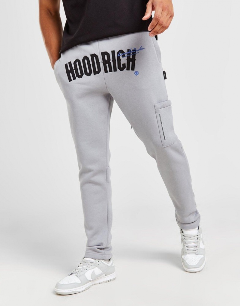 Grey Hoodrich Heat Cargo Joggers Joggers | MSQ-529183