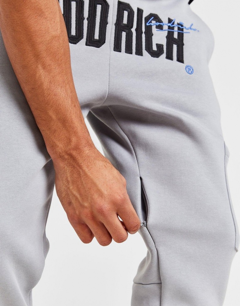 Grey Hoodrich Heat Cargo Joggers Joggers | MSQ-529183