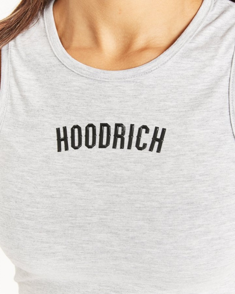 Heather Grey/Black Hoodrich OG Luna Cropped Tank Top Crop Tops | 3467-UMINS