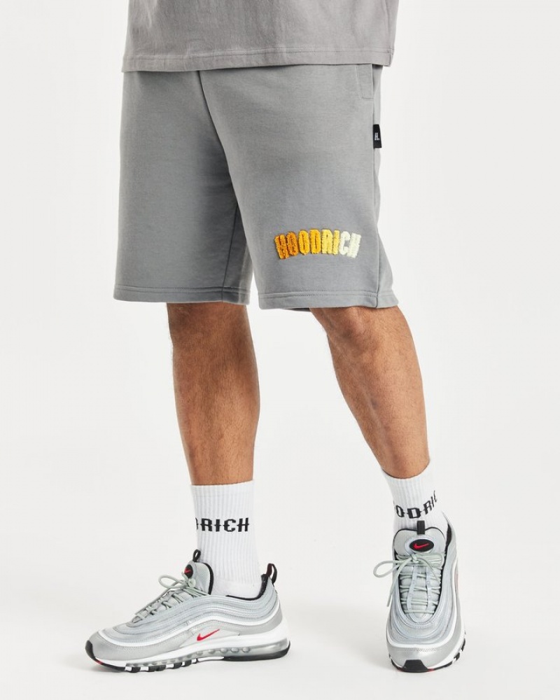 Lava Smoke/Buckskin/Amber Hoodrich OG Kraze Shorts Shorts | 5028-TIYHQ