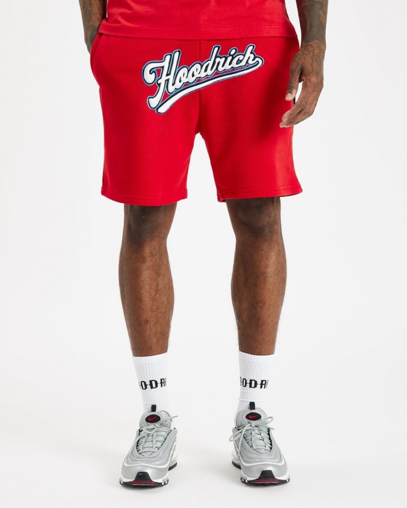 Mars Red/White/déjà vu Blue Hoodrich Stadium Shorts Shorts | 1482-CZERF