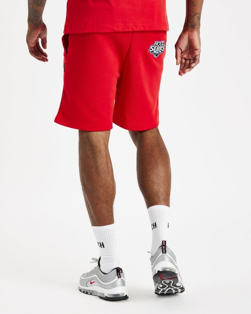 Mars Red/White/déjà vu Blue Hoodrich Stadium Shorts Shorts | 1482-CZERF