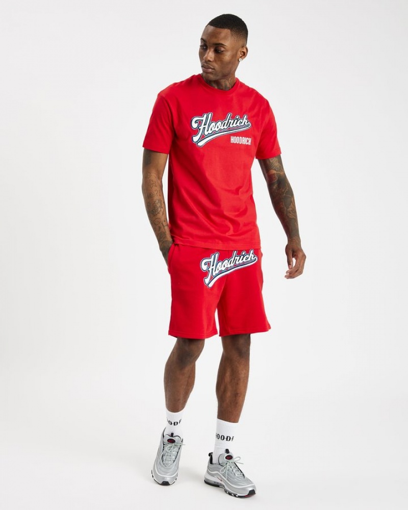 Mars Red/White/déjà vu Blue Hoodrich Stadium Shorts Shorts | 1482-CZERF