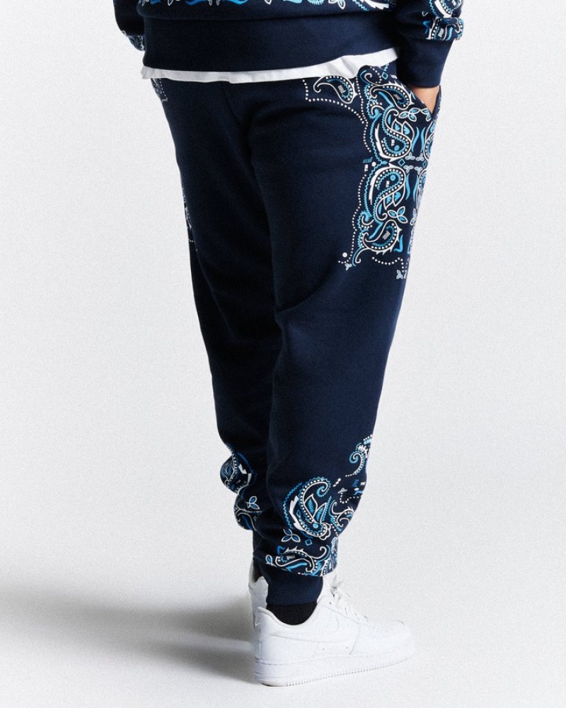 Navy/White/Blue Hoodrich Motif Jogger Joggers | 5830-AXIHO