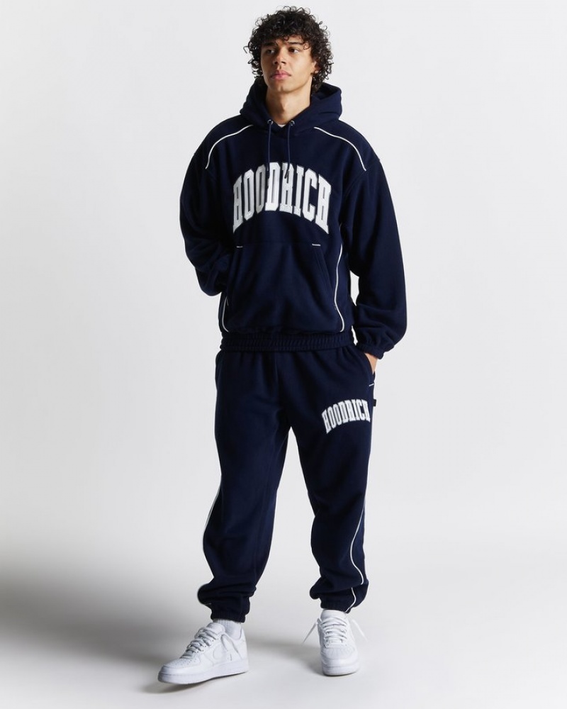 Navy/White/Grey Hoodrich Split Oversized Jogger Joggers | 0167-DIJME