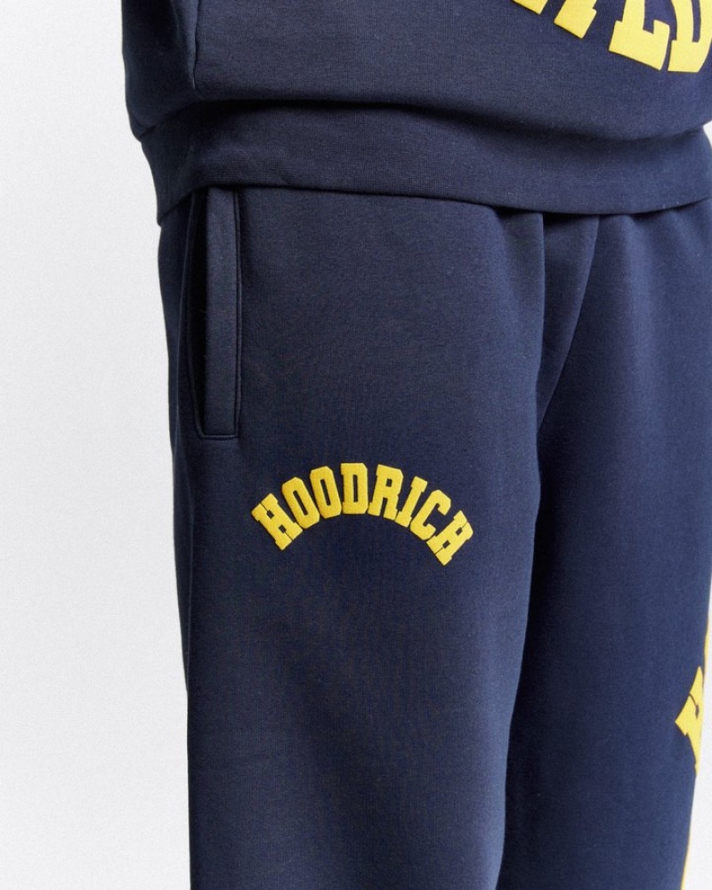 Navy/Yellow/White Hoodrich Frat Oversized Jogger Joggers | 7406-WIHYG