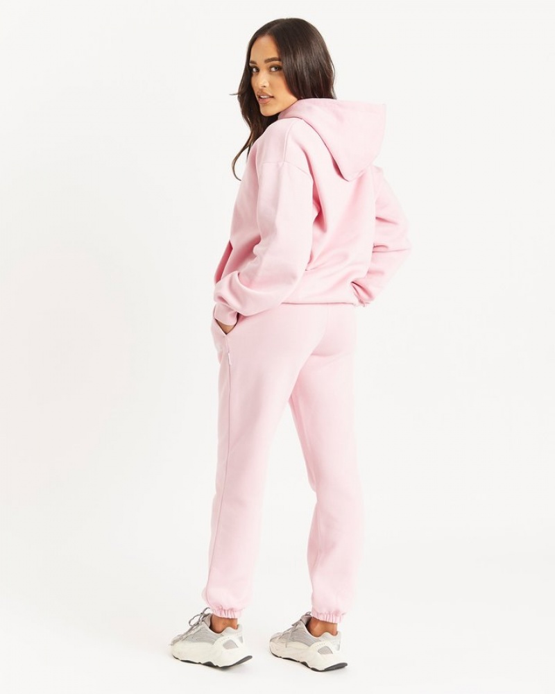 Pink/White Hoodrich OG Storm Logo Joggers Joggers | 9571-KAMZX