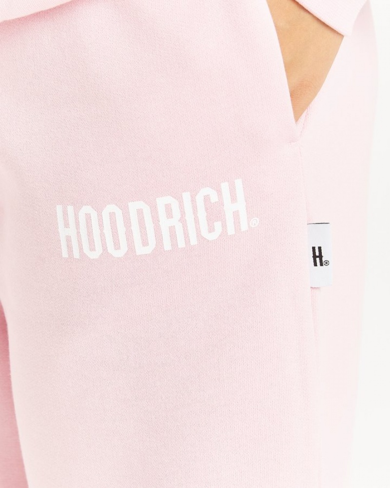 Pink/White Hoodrich OG Storm Logo Joggers Joggers | 9571-KAMZX