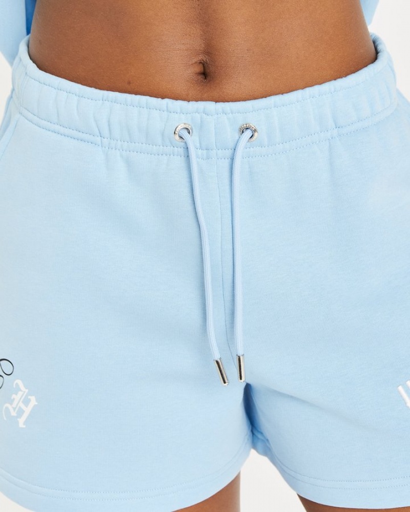 Placid Blue/White/Black Hoodrich OG Calor Shorts Shorts | 9372-BPYHN