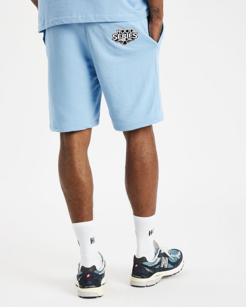 Placid Blue/White/Black Hoodrich Stadium Shorts Shorts | 2976-FTRGA