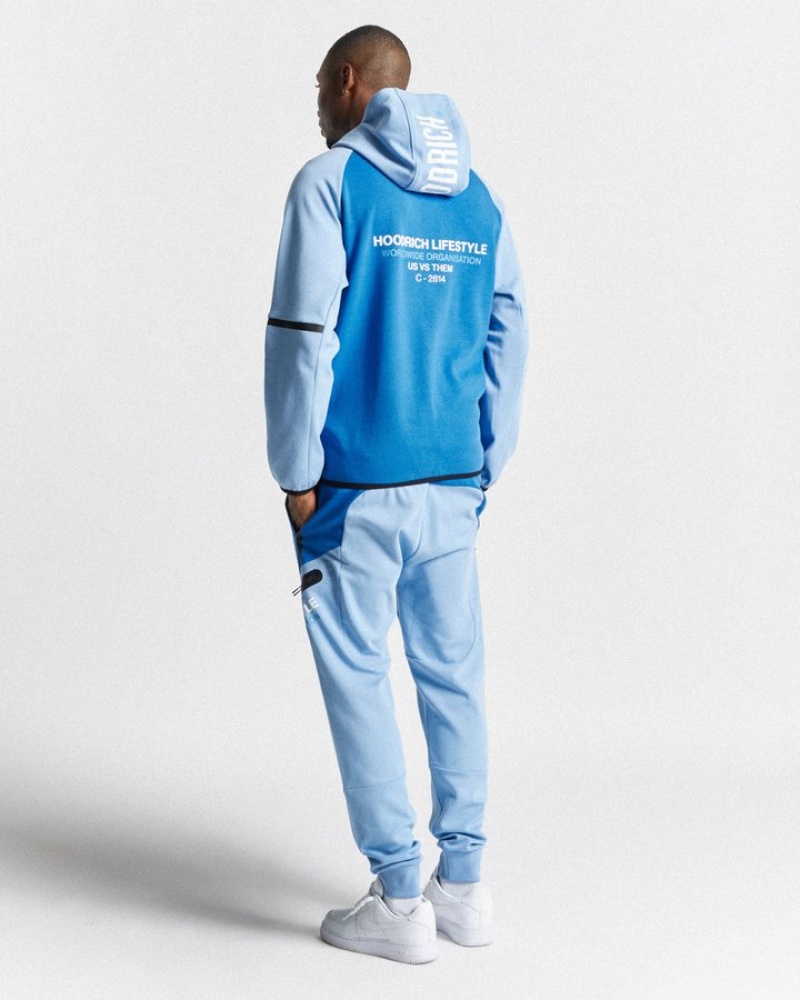 Placid Blue/White Hoodrich OG Cycle Joggers Joggers | 5943-JNAPH