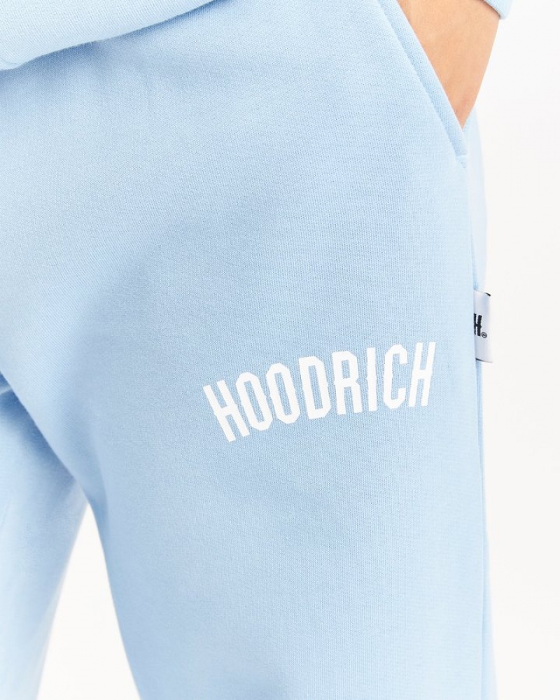 Placid Blue/White Hoodrich OG Staple Wide Leg Joggers Joggers | 3154-UBIYP