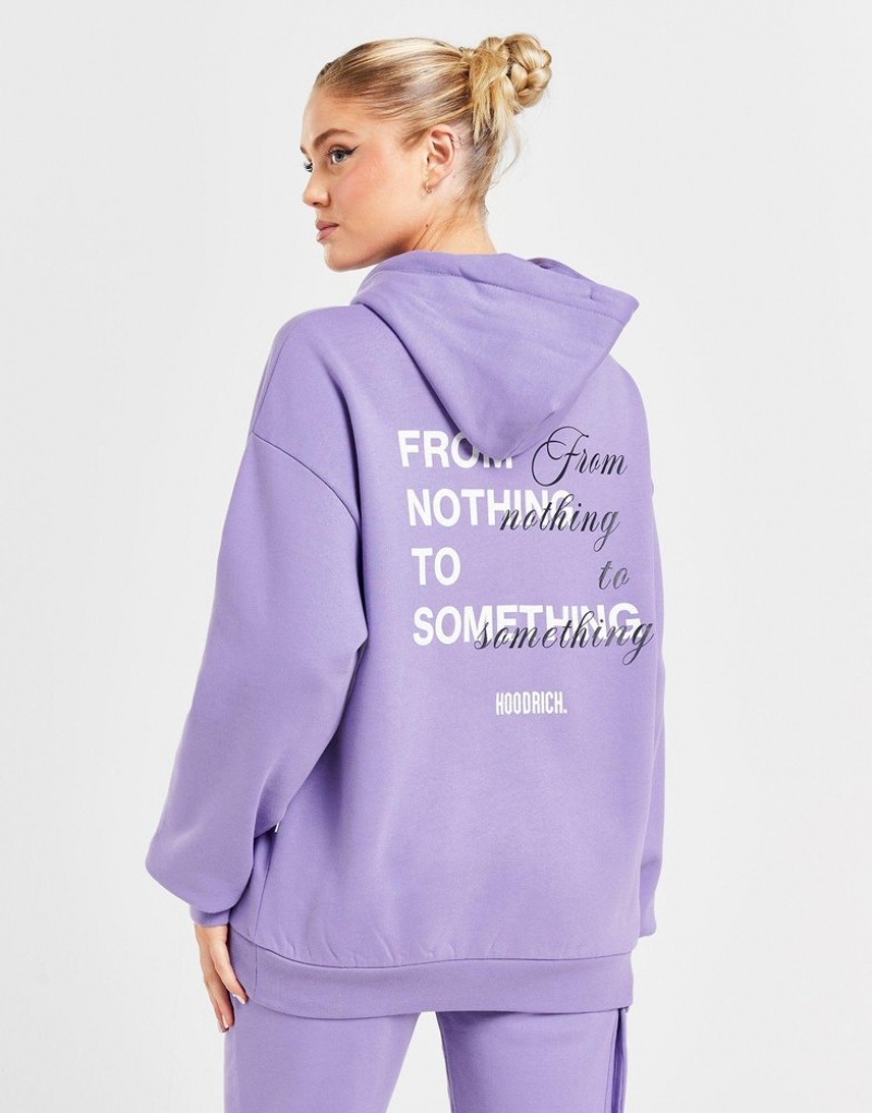 Purple Hoodrich Fetch Hoodie Hoodies | NMLJDC-597