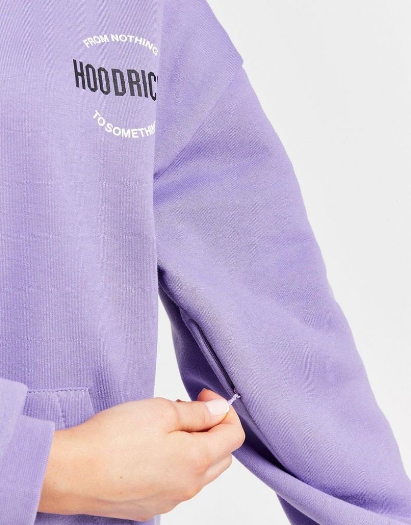 Purple Hoodrich Fetch Hoodie Hoodies | NMLJDC-597