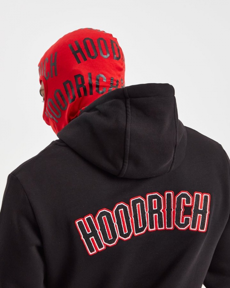 Red/Black Hoodrich OG Large Repro Balaclava Ballys & Bandanas | 6927-CPLVB