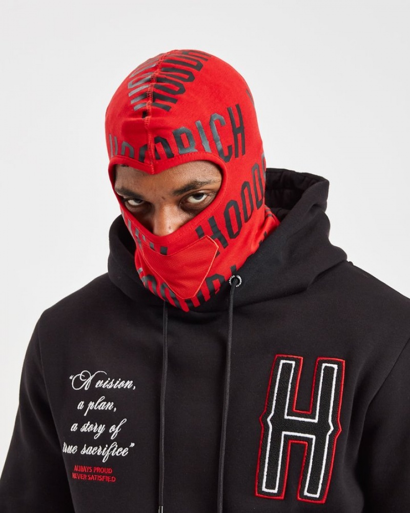 Red/Black Hoodrich OG Large Repro Balaclava Ballys & Bandanas | 6927-CPLVB