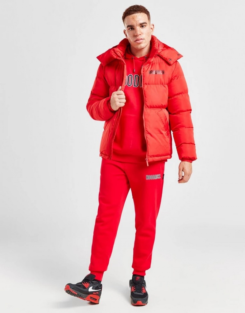 Red Hoodrich Stack Jacket Outerwear | YKA-684230