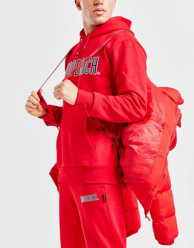 Red Hoodrich Stack Jacket Outerwear | YKA-684230