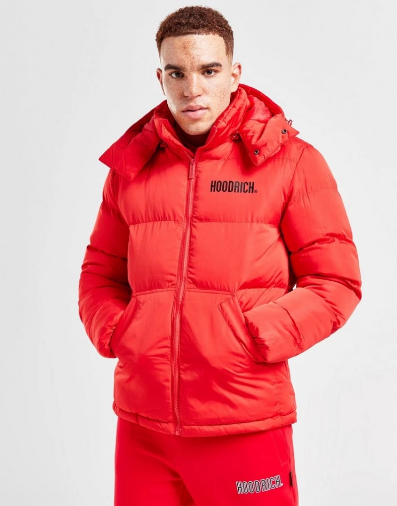 Red Hoodrich Stack Jacket Outerwear | YKA-684230