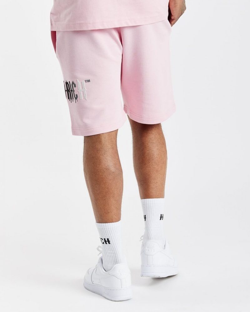 Rose/White/Grey/Black Hoodrich OG Dash Shorts Shorts | 0843-JINBR