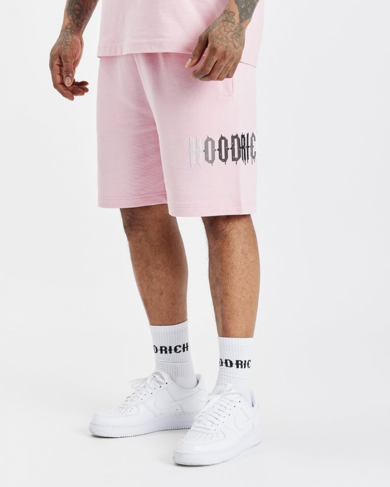 Rose/White/Grey/Black Hoodrich OG Dash Shorts Shorts | 0843-JINBR