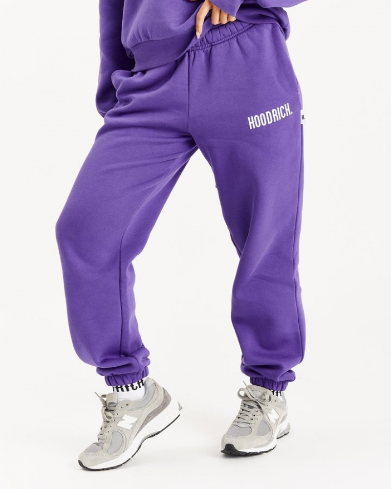 Violet/White Hoodrich OG Storm Joggers Joggers | 6241-EKTSH