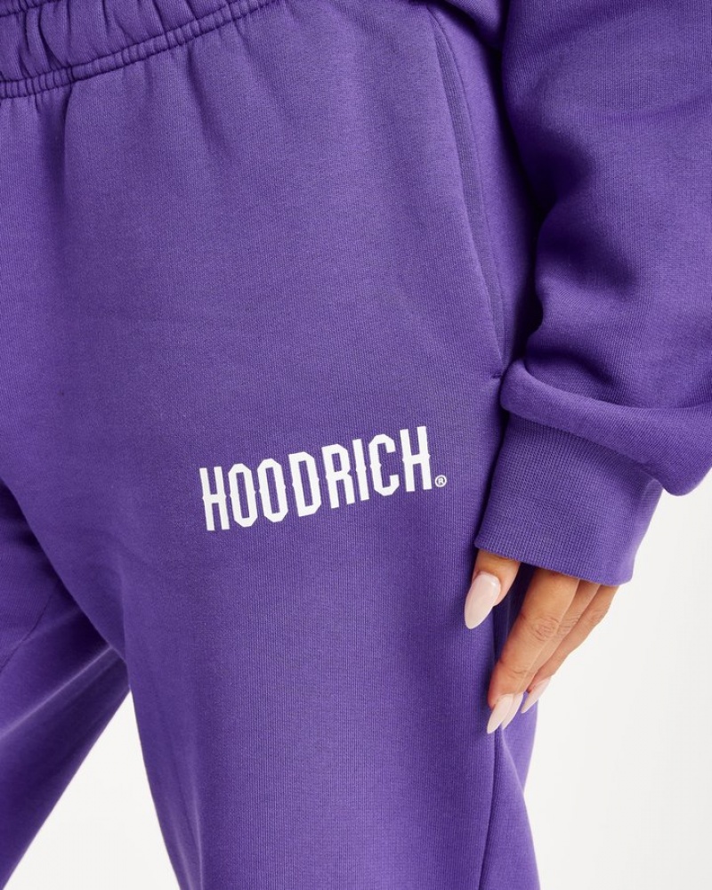 Violet/White Hoodrich OG Storm Joggers Joggers | 6241-EKTSH