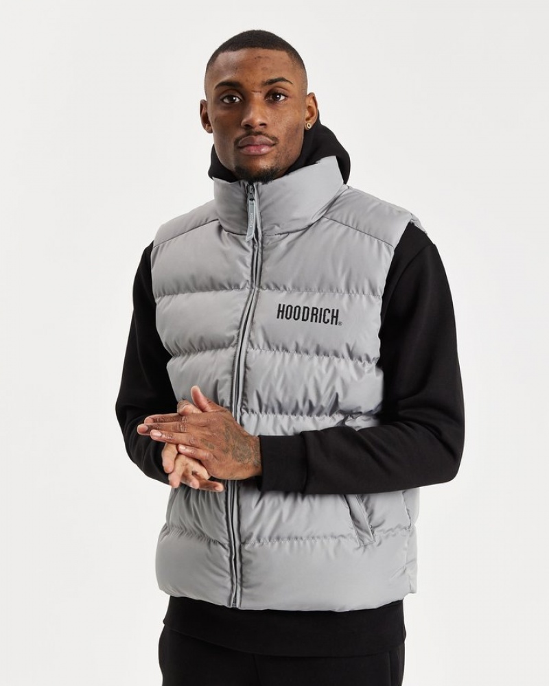 Weathervane/Black Hoodrich OG Stack Gilet Outerwear | 8534-GNBDY