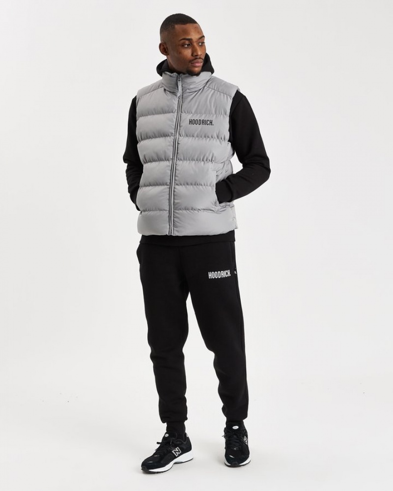 Weathervane/Black Hoodrich OG Stack Gilet Outerwear | 8534-GNBDY