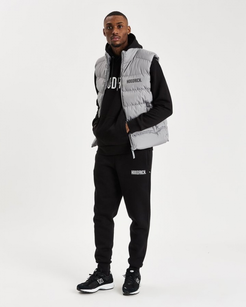 Weathervane/Black Hoodrich OG Stack Gilet Outerwear | 8534-GNBDY