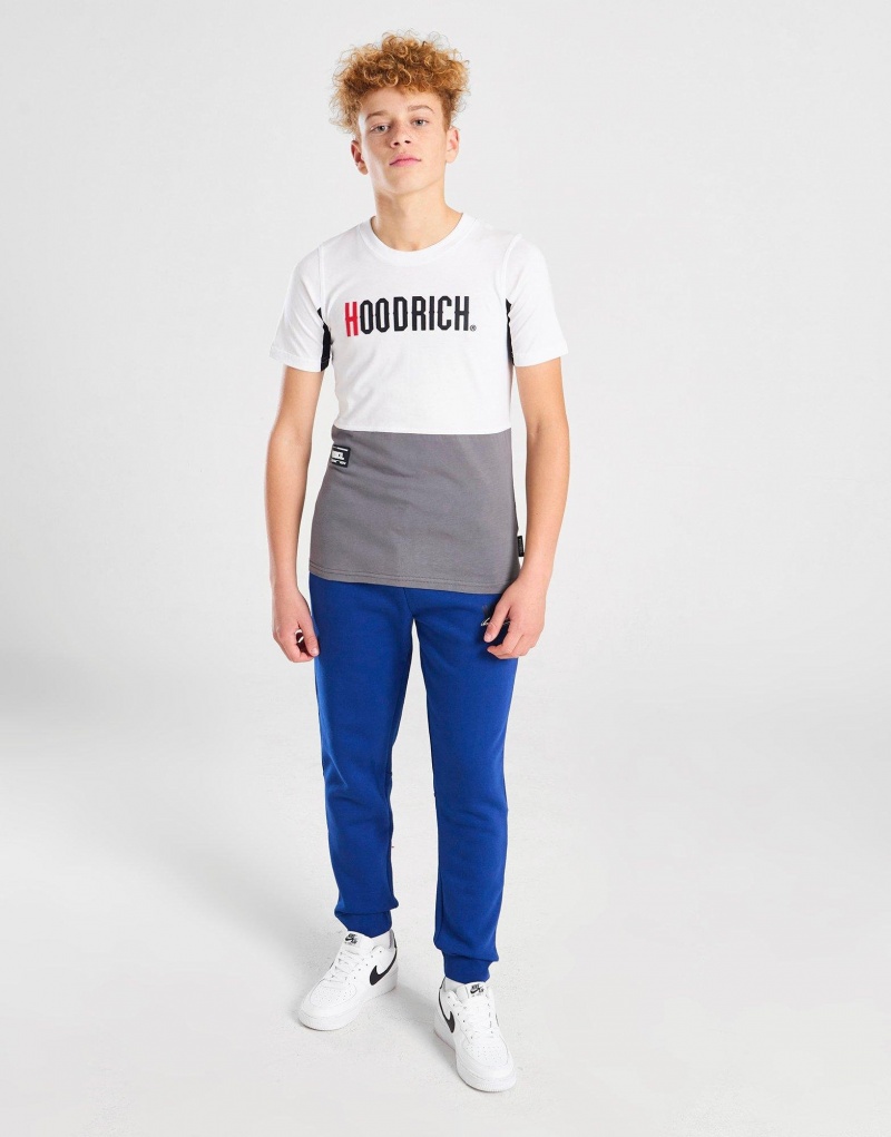 White Hoodrich Expand Colour Block T-Shirt Junior T-shirts | TWPUERG-67