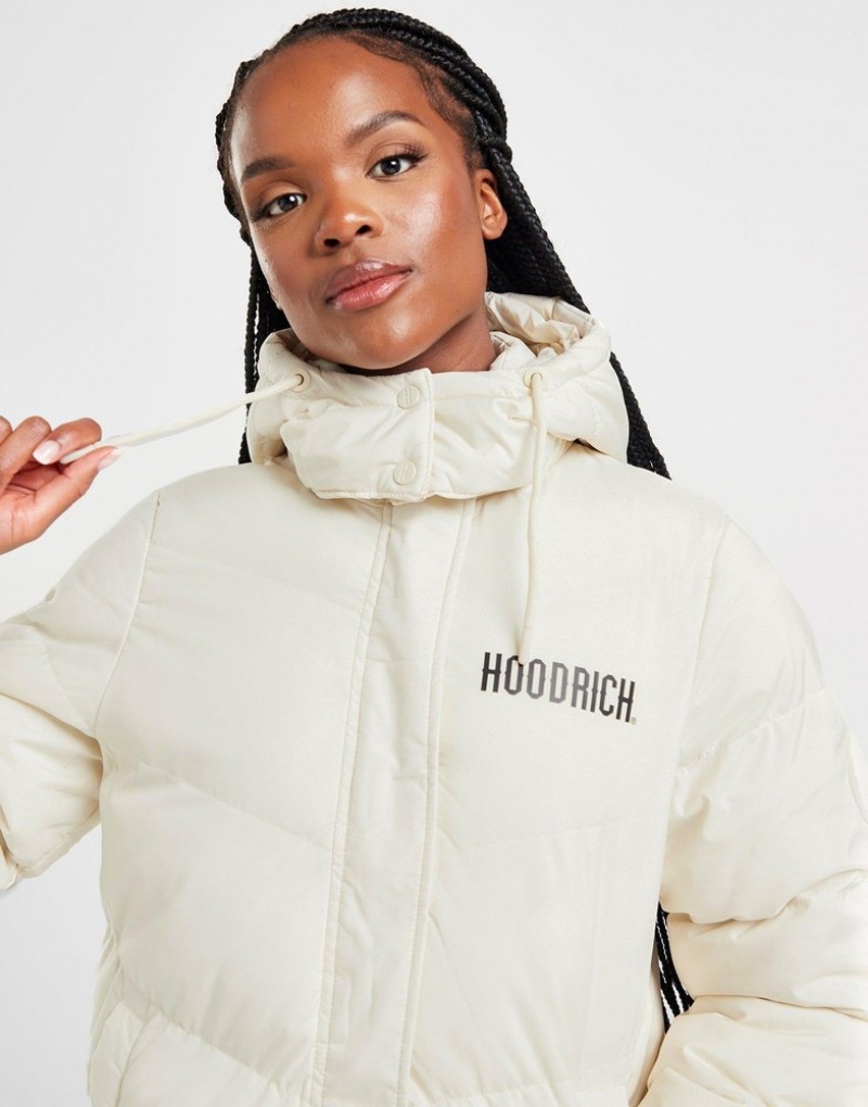 White Hoodrich Sia Longline Jacket Outerwear | JVECSX-098 