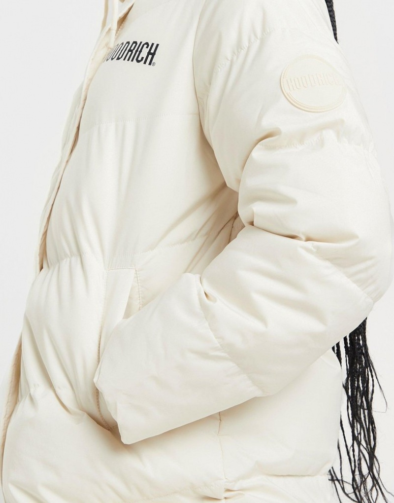 White Hoodrich Sia Longline Jacket Outerwear | JVECSX-098 