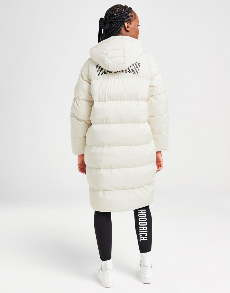 White Hoodrich Sia Longline Jacket Outerwear | JVECSX-098 